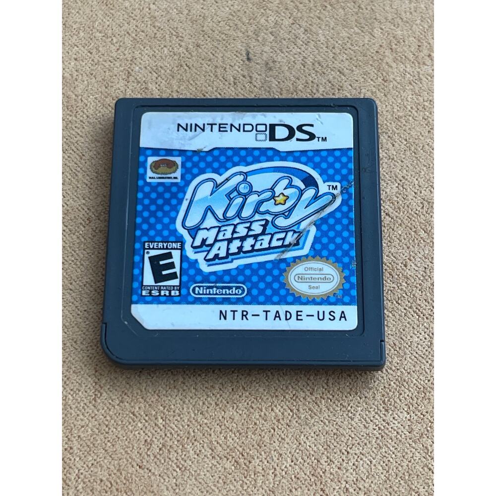 Kirby Mass Attack (Nintendo DS, 2011) Authentic Cartridge Only Tested Works
